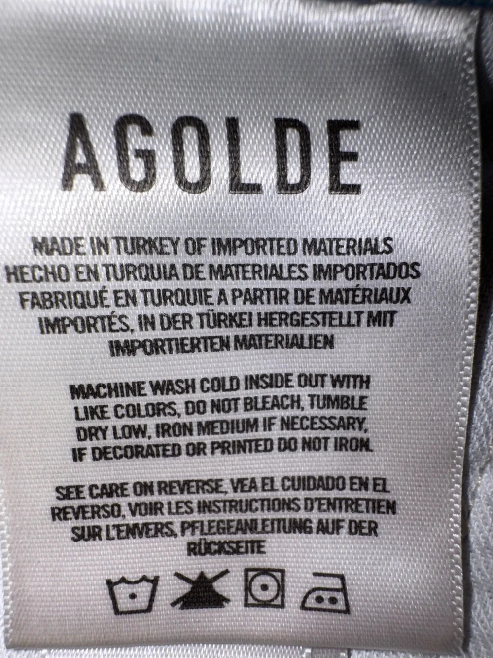 Agolde — Parker Long Frayed High-Rise Denim Shorts